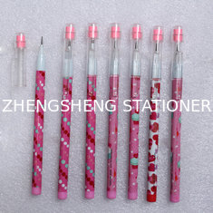 China plastic multi-head bullet push pencil with eraser topper for kids supplier