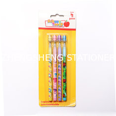 China wholesale 3 color bullet push pencil for kids/ non-sharpening pencil/9 leads pencil supplier