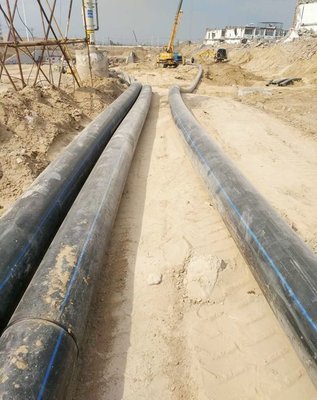 China DN315 hdpe pipes exported to Europe supplier