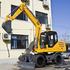 Mini Wheel Excavator Price JHL85 8.5 Ton Wheel Excavator China Factory