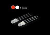 Super 3mm 5mm round bi-colors high lumens red-white LED diodes with CC CA