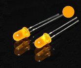 Wholesales super bright 5mm round led diode prices with super orange/amber colors