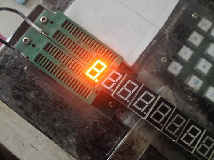 0.56 inch signle digit 7 segment led display with super amber green red blue colors