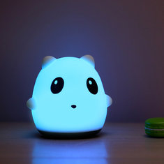 China 2018 Rechargeable Panda pat light  led Silicon night light with colorful lighting supplier