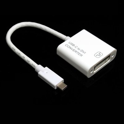 China Slim 20cm Length USB C to DVI Converter USB 3.1 Type-C to DVI 2560*1600 Adapter for Macbook Chromebook Quality Cable supplier