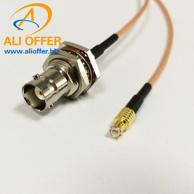 China BNC Female Switch MCX Male Straight Pigtail RF Jumper Cable RG316 Wireless Patch Leads,MCX Male Straight to BNC Female supplier
