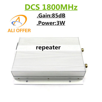 China 5000sqm High Gain Power 85dB 3W DCS 1800MHz Mobile Repeater,3W GSM 1800 MHz Cellphone Signal Booster Amplifier supplier