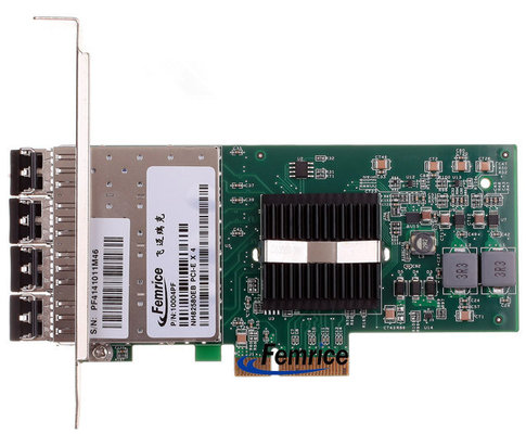 China Femrice Quad Port PCIe x4 Intel 82580EB Gigabit Network Interface Controller 1G Gigabit Ethernet Server Network Adapter supplier