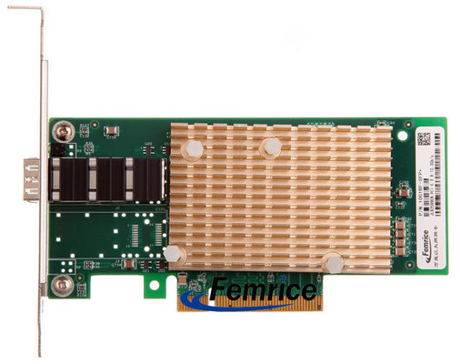 China Femrice 10Gbps Single Port Gigabit Ethernet PCIe x8 Server Adapter Intel 82599EN Chip SFP+ Slots Network Controller supplier