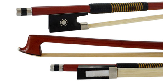 China Brazilwood Stick Horsehair Violin Bow  # X660 Ebony With Nickel Silver supplier