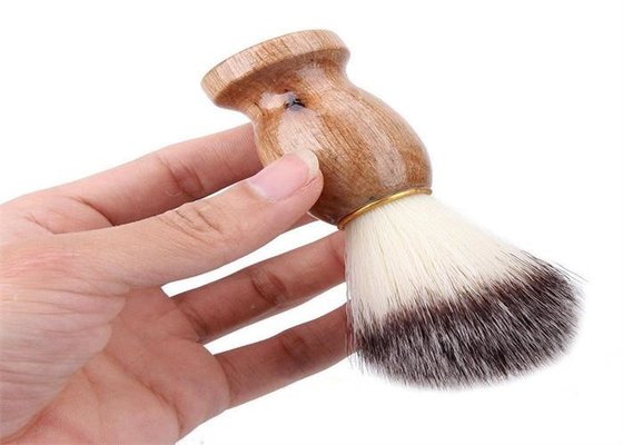 China Fashion Men Shaving Brush with Badger Hair Wood Handle Razor Barber Tool supplier