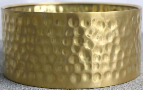 China 14X6.5 Inches Hammered Brass Snare Drum Shells supplier