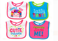 Customized Baby Feeding Bibs For Drooling Class A Standard Eco Friendly