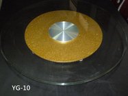 Hot sale glass Turnplate with newest design, glass turnplate for table (YG-7)