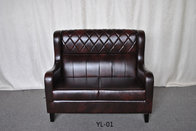 Hot sale guangdong high back hotel leather and woodsofa for hotel booth sofas (YL-18)