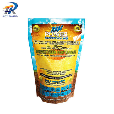 China Anti-static stand up pouch Plastic bag for powder food Printing laminate bag with zipper supplier