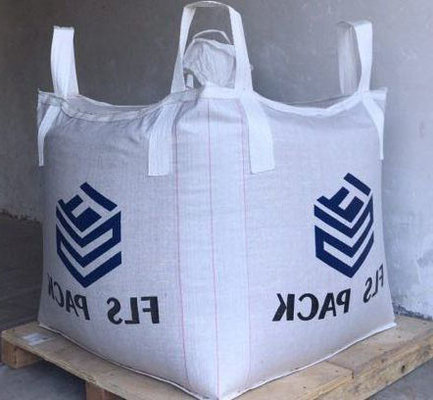 China 100% Virgin Polypropylene FIBC Bulk Bags 1 Ton , Empty Jumbo Bags U - Panel Shape supplier