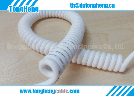 China Dongguan Excellent Elastic Memory Customized Electrical Spiral Cable supplier