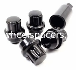 China Black Large Acorn Conical Seat Wheel Lug Nuts For Tesla Factory Wheels supplier