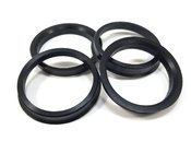 Auto Plastic Hub Rings Black , Light Weght Tire Centering Ring ID 100 Millimeter