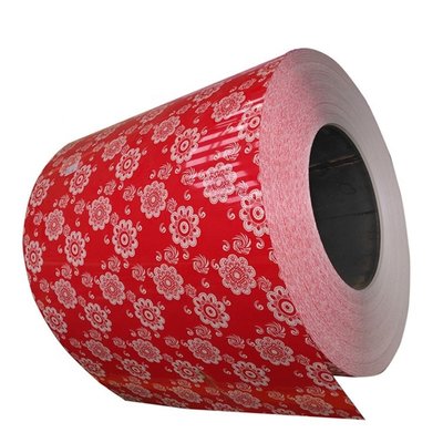 China Flower Printing PPGI / Special Pattern Coated Steel Sheet Coil / Pre-painted Galvanized Steel Coil supplier