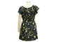 Short Sleeve Floral Maxi Dress , 100 Polyester Maxi Dress With Sleeves Swimwear Style supplier