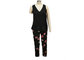 Matt Satin Silky Feeling Ladies Loungewear Sets Vest And Long Pants Colorful Flower Print supplier