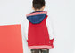 Comfortable Kids Boys Clothes Children'S Baseball Jackets Patched EMB Contrast Rib Cuffs supplier