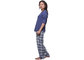 Classical Soft Fabric Stripped Pajamas Nightwear Long Sleeve And Long Pant Sleepwear supplier