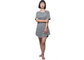 Woman Short Sleeve Ladies Summer Pyjamas Nightwear Bamboo Cotton Stripe Fabric supplier