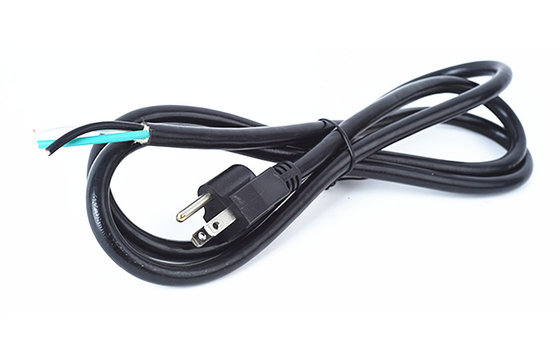 China Best American UL 3 pin power cord without stopper 10A rated  0.5m1.5m3m5m and so on supplier