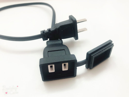 China Hot sale 2pin black 10A extension power cable  0.5m-10m copper power extension cord supplier