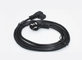 Hot sale Oxygen-free copper black power cord 10A 0.5m-10mAngled female power cable supplier