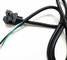 American 3pin black power cord with terminal stopper 10A/16A copper power cable supplier