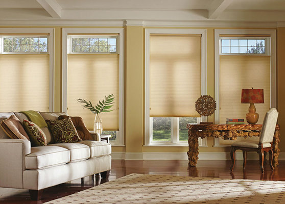 Full shade sound proofing honeycomb Blinds cordless for window