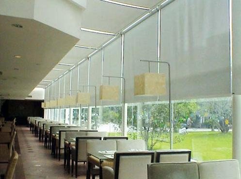 Transparent Sight waterproof environmental roller blinds blackout Custom