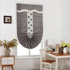 European style high-end grey Roman blinds bracket modern simple Customized  living room dining room solid color