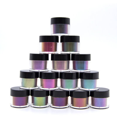 China Private Label new arrival acrylic designs pigment gel color nails acrylic Chameleon dip powder supplier