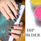 healthy and simply nail art glitter night glow powder dipping nails system supplier