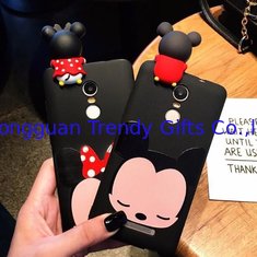China Hot Selling 3d Soft PVC Mickey Minne Silicone Phone Case Phone Cover , Black Color , Best Christmas Gift supplier