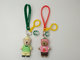 Custom High Quality 3d Brown Bear Doll Keychain Key Holder With Silicone Wristband, Different Design Available supplier