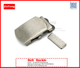 custom prong silver iron metal men belt buckle with embossed logo