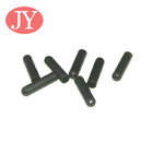 Jiayang aglet Glossy black color tube shape ABS plastic tipping plastic aglets