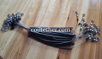 China Transparent Black Wire Coiled Fishing Lanyard Short Holder Pole Anti-drop Leashes supplier