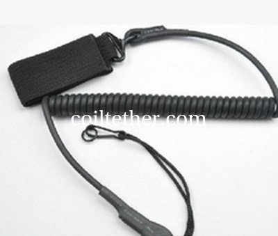 Durable army green customized strongest police pistol retention lanyard retainer accessory supplier