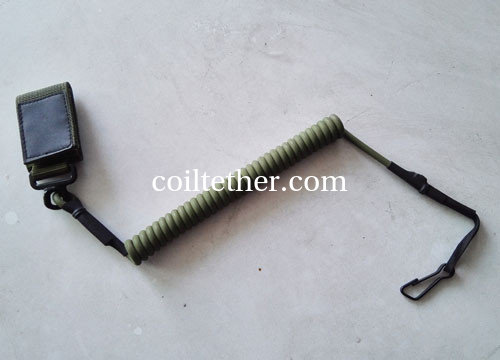 Durable army green customized strongest police pistol retention lanyard retainer accessory supplier