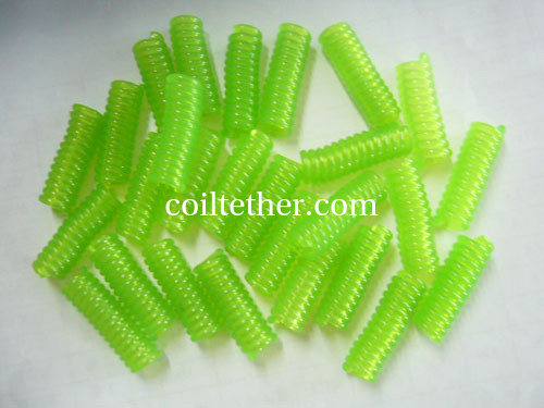 Safety Lanyard Spring Coil Cable Light Green Spiral Part Not Finished Ropes supplier