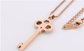 Boutique Stainless Steel Necklace Key Diamond Necklace Female Fashion Jewelry Key Pendant Necklace supplier