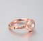 Lady Fashion Jewelry Ring Elegance Wedding Ring with Diamond White Shell with Rose Golden Plating Stainless Stell Rings supplier