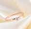 Fashion Jewelry Diamond Wedding  Rings Stainless Steel Diamond Ladies Ring 24K Rose Golden Ring supplier
